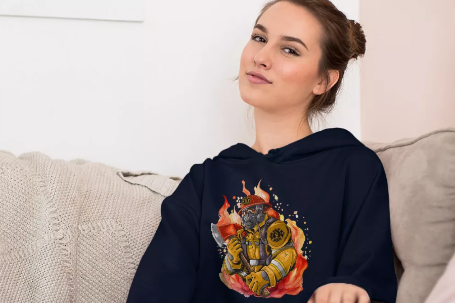 Crewneck Firefighter Hoodie